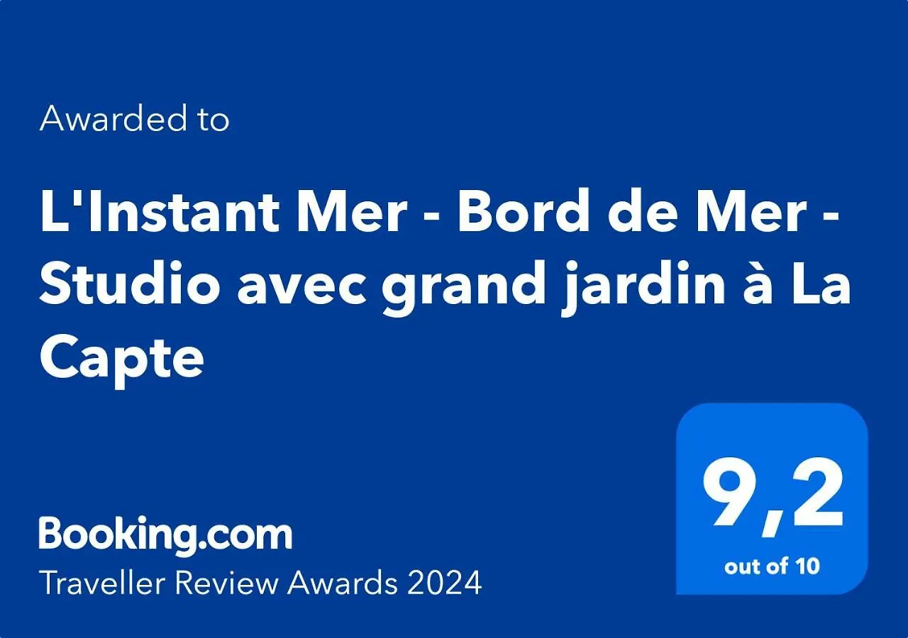 Appartamento L'Instant Mer - Bord De Mer - Studio Avec Grand Jardin A La Capte Hyères Francia